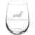 Wine Glass Goblet Funny It's Been A Long Day Dachshund (17 oz Stemless)