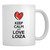 Teeburon Keep calm and love Loiza chalk style Mug 11 ounces ceramic