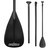surfstar Adjustable SUP Paddle, Stand Up Paddle Board Paddle, 3-Piece Floating Paddleboard Paddle with Aluminum Shaft