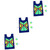 ERINGOGO 3 Sets Sticky Dodgeball Kids Outdoor Toys Sponge Ball Toy Dodgeball Tag Game Dodgeball Vest Dodgeball Ball Sticky Vest Sticky Ball Vest Group Kids Toys Puzzle Sticky Jersey Child