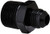 Fragola (481617-BL) #8 x 3/4" MPT Black Straight Adapter Fitting