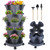 Vertical Planter 5 Tier Stackable Planters Garden Planters Strawberry Herb Flower and Vegetable Planter Indoor Outdoor Gardening Pots with Removable Wheels and Tools