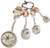 Ganz ER21863 4-Piece Set with Color, Owls Measuring Spoon, One Size, silver