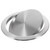 Alipis trashcan Automatic Trash can Stainless Steel Trash can recessed Counter top Cover Kitchen Accessory Built-in Flap Garbage can Cover 430 Stainless Steel Round Toiletries Clamshell