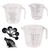 Ciieeo 40 Pcs Graduated Measuring Cup Plastic Spoons Liquid Measuring Cups Baking Measuring Tools Coffee Bean Spoon Mini Tools Measure Cup Plastic Measuring Cups Kitchen Measuring Cup