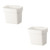 Cabilock 2pcs Wall-Mounted Trash Can Wall Mounted Trash Can Trashcan with Lid Trash Can with Lid Bin with Lid Bins with Lids Hanging Kitchen Trash Can Plastic White with Cover Wastebasket