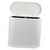Garneck Crevice Trash Can Narrow Trash Can Trash Container Trash Bags Trash Can Bedroom Bin with Lid Trashcan with Lid Desktop Dumpster Mini Trash Can White Pp Office Recycle Bin Rectangle