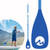 MoiShow Kids Paddle Board Paddle, 3-Pieces SUP Paddle Adjustable Floating Youth Paddle with Durable High-Grade Aluminium Shaft & Updated PP Fiberglass Blade