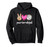 Peace Love Volleyball Leopard Print Women Ladies Volleyball Pullover Hoodie