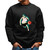 Cartoon Overweight Basketball Player Gift for Basketball Fans Black Muticolor Unisex Sweatshirt
