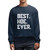 Funny Gift for Sarcastic People Best Hoe Ever Cool Quote Jokes Navy Muticolor Unisex Sweatshirt