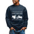 I like Motorcycles and Drums funny Drummer Biker Navy Black Muticolor Unisex Sweatshirt