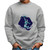 Astronaut Dunking Planet Basketball Gift for Kids and Teens Grey White Muticolor Unisex Sweatshirt