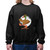 Skater Duck Urban Gift Skateboarding Themed Coffee Drinking Beanie for Skateboarders Navy Black Muticolor Unisex Sweatshirt