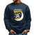 Skater Unicorn Gift Multiplanet Species Skateboarding On the Moon Gift for Skateboarding Fans Navy Black Muticolor Unisex Sweatshirt