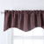 Stylemaster Home Products Renaissance Home Fashion Thompson Lined Scalloped Valance with Cording, 52 by 17-Inch, Java