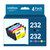 LinkDocs 232 T232 Remanufactured Ink Cartridges Replacement for Epson 232XL 232 T232 T232xl Work for Expression Home XP-4200 XP-4205 Workforce WF-2950 Printer (Black Cyan Magenta Yellow 4Pack)