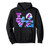 Volleyball Tie Dye Look Big LOVE Blue Purple Swirl Teen Pullover Hoodie