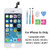 Ulela LCD Touch Screen Digitizer Frame Assembly Full Set LCD Touch Screen Replacement for iPhone 5s White (iPhone 5s White)