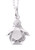 Origami Penguin Necklace in Sterling Silver with 16" Chain
