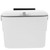 SOLUSTRE Small Trash Bin with Lid Trash Cans with Lids Small Garbage Can with Lid Automatic Trash Can Trash Can with Lid Trashcans for Bathrooms Waste Bin Abs Container Box White with Cover