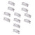 ERINGOGO 12 Pcs Drum Ear Percussion Kit Single End Drum Lugs Bass Drum Lugs Dual- Percussion Lug Replacement Double End Drum Lugs Drum Mutes Drum Claw Hook Drum Lug Locks Spurs Snare Iron