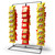DS THE DISPLAY STORE Black 3-Row Potato Chip Rack Display Stand with 39 Clips, Snack Retail Display Rack, Chip Stand Display for Party, Countertop Chip Bag Holder, Snack Display for Counter