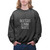 Skateboarder's Gift, Ideal for Daughter's Graduation Day - Skateboarding Fans Duotone Design Skateboard Quote on Men Women Multi Size Black Sweatshirt