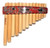 Pan Flute Curved 13 Pipes Nazca Designs From Peru -Item in Usa- Case Included -