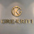 Metal Signage Custom Logo Stainless Steel Laser Cut Signboard Custom Laser Cut Logo Brushed Metal Logo Reception Sign Office Wall Logo (20cm Height, Brushed Gold)