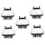 FOMIYES 5 Pcs Scalp Medicated Comb Hair Scalp Brush Salon Care Root Comb Applicator Hair Massager Scalp Shampoo Scalp Massager Hair Growth Serum Applicator White Hair Comb Controllable