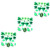 VICASKY 3 Sets Decorative Balloon Kit Banner St Patricks Day Balloons Shamrock Balloons Holiday Party Decorations St. Patrick Decoration St Patricks Day Decorations Latex Ireland