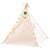 ROBUD Play Teepee Tent for Kids Girls Boys, Foldable Canvas Teepee Tent, Playhouse - with Mat & Light String