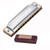 Harmonica Standard Key Of C A B E F G Key 10-Hole 20 Tones Diatonic Harmonica For Beginner Harmonica Professional (Color : E Key)