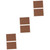 Ciieeo 6 Pcs corcs Decorative Cork Boards corkboard Bulletin Board Wall Mounted Cork Board School Bulletin Boards Cork Board Tiles Vision Board pin Board Ceramic Tile Bamboo Wooden Office