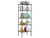 5-Tier Metal Wire Shelving Unit Snack Shelf Height Adjustable Storage Rack NSF Certified Storage Shelves 750 Lbs Capacity Standing Utility Shelf for Laundry Kitchen Pantry Garage Organization