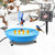 GIFANK Heated Bird Bath with Solar Powered Bird Baths Fountains,Thermostatically Controlled 4-in-1 Heated Bird Bath Bird Waterer Bird Bath heaters for Outdoors in Winter Garden Yard Patio Lawn