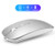 2.4GHz Wireless Bluetooth Mouse, Dual Mode Slim Rechargeable Wireless Mouse Silent USB Mice, 3 Adjustable DPI,Compatible for Laptop Windows Mac Android MAC PC Computer (Silver)