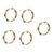 Alasum 5pcs Rattle Tambourine Circle Percussion Key Ring Tambourine Percussion Hand Drum Ching Ring Tambourine Hand Tambourine Childrens Toys Kid Toys Shaker Rattle Metal Hand Knock Music