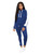 TOPSRANI Womens Sweatsuits Tracksuit Two Piece Outfits Casual Color Block Jogging Sweat Suits Matching Jogger Pants Set Light Blue L