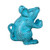 Cast Iron Mouse Decorative Door Stop | Door Wedge | Unique, Antique Design (Rustic Blue)