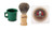 Green Shaving Mug, 904 Badger Shave Brush & Col Conk Bay Rum Soap * Combo
