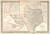 1876 County Map of Texas by S.A. Mitchell