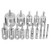 Emile 15Pcs Diamond Drill Bits Set, 6-50mm Glass and Tile Hollow Core Extractor Remover Tools Hole Saw for Glass, Ceramics ,Porcelain ,Ceramic Tile(15)