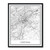 Susie Arts 11X14 Unframed Knoxville Tennessee Metropolitan City View Abstract Street Map Art Print Poster Wall Decor V267