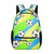 Grandkli Football Brazilian Flag Personalized School Backpack Bags Kids Backpack for Teen Boys Girls ,Custom Travel Backpack Bookbag