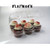 Cupcake Boxes, Cupcake Containers, 6 Pack Cupcake Containers, 6 compartment cupcake containers ( pack of 20, 6-Compartment)