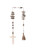 Creative Co-op Bead & Abaca Cross Wood Garland, Multicolor