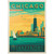 Chicago: Lakefront, Vintage Poster - Premium 1000 Piece Jigsaw Puzzle for Adults