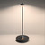 BaiZhou Cordless Table Lamp, 4000mAh Rechargeable Led Touch Dimmable Desk Lamp, Portable Outdoor Waterproof Battery Operated Lamp, Memory Night Light for Patio Dining Restaurant Home(Black)